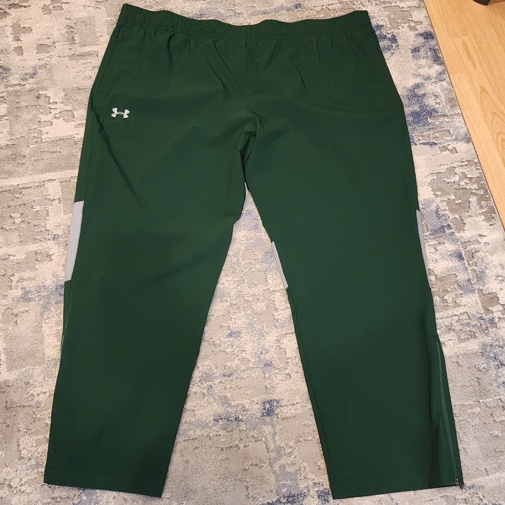 Under Armour Green Men's Squad Woven Warm-up Pants Size 4XL